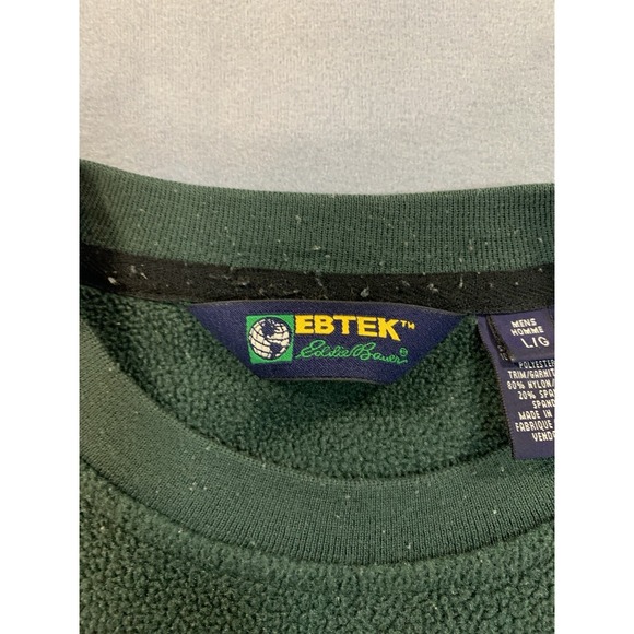 Eddie Bauer EBTek Color Block Fleece Made in Canada Large VTG 90s Gorpcore - Picture 5 of 7